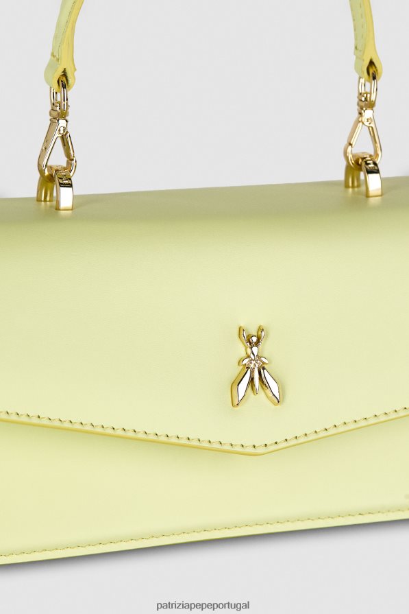 Patrizia Pepe mulheres voar bamby couro limão claro e ensolarado bolsas | TX086V737