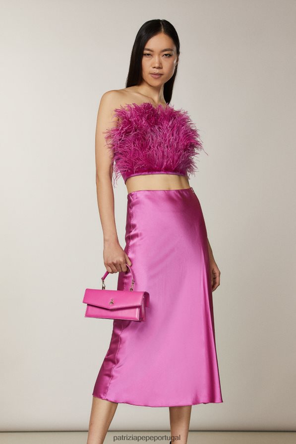 Patrizia Pepe mulheres voar bamby couro rosa surreal bolsas | TX086V730