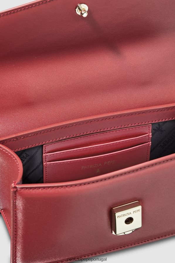 Patrizia Pepe mulheres voar bamby couro vermelho marciano bolsas | TX086V728