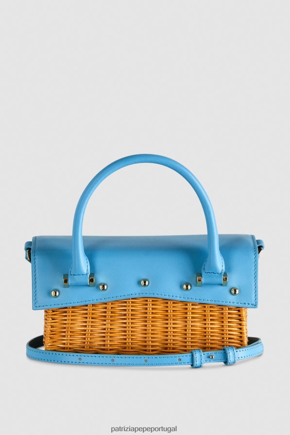 Patrizia Pepe mulheres voar bebê capri azul/natural bolsas | TX086V724