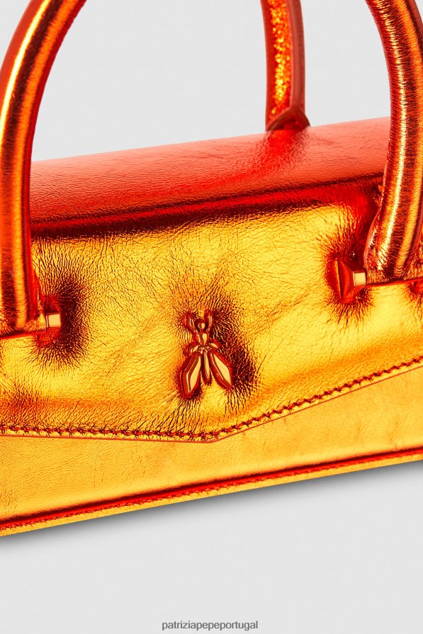 Patrizia Pepe mulheres voe bamby metal coral metálico bolsas | TX086V742