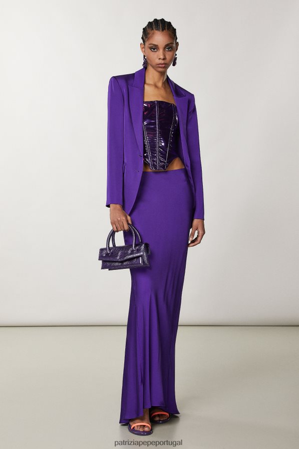 Patrizia Pepe mulheres voe bamby metal metal violeta bolsas | TX086V743