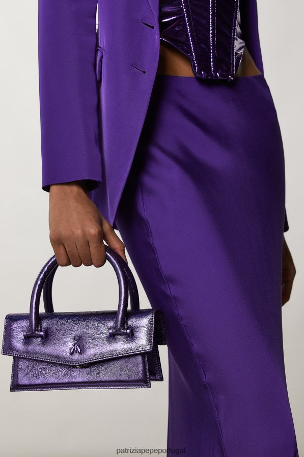 Patrizia Pepe mulheres voe bamby metal metal violeta bolsas | TX086V743