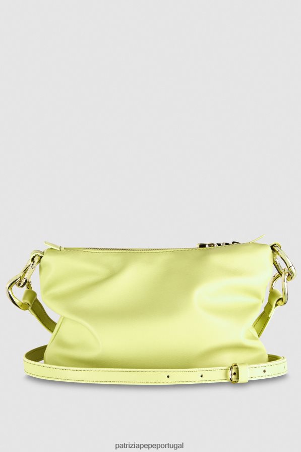 Patrizia Pepe mulheres elegante bolsa pequena hobo limão claro e ensolarado bolsas | TX086V808