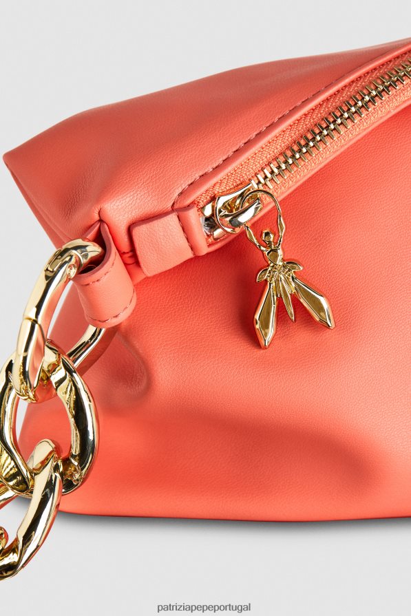 Patrizia Pepe mulheres elegante bolsa pequena hobo pêssego suculento bolsas | TX086V807