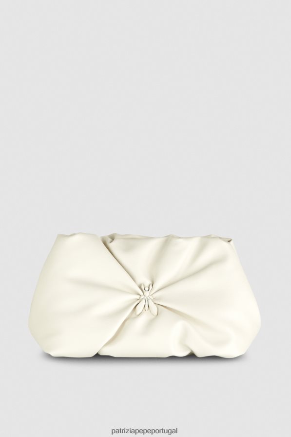 Patrizia Pepe mulheres clutch tipo travesseiro média off white bolsas | TX086V801