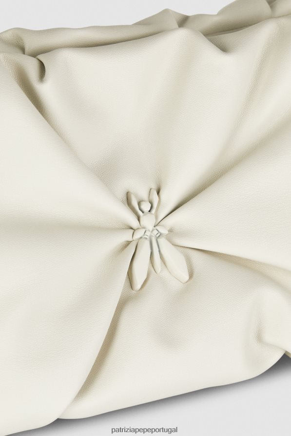 Patrizia Pepe mulheres clutch tipo travesseiro média off white bolsas | TX086V801