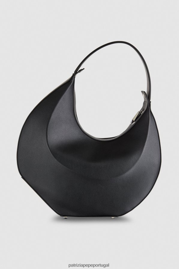 Patrizia Pepe mulheres bolsa grande com pulseira hobo Nero bolsas | TX086V766