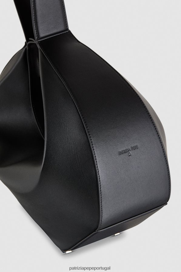 Patrizia Pepe mulheres bolsa grande com pulseira hobo Nero bolsas | TX086V766