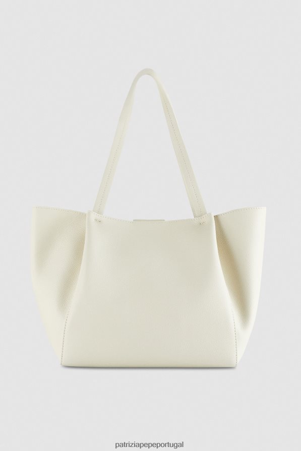 Patrizia Pepe mulheres bolsa tote média pepe city off white bolsas | TX086V802