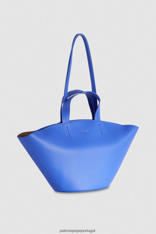 Patrizia Pepe mulheres comprador de couro raio azul bolsas | TX086V718