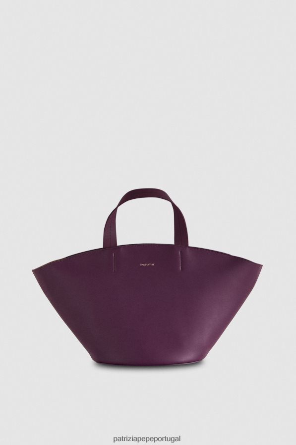 Patrizia Pepe mulheres comprador de couro roxo futurista bolsas | TX086V775