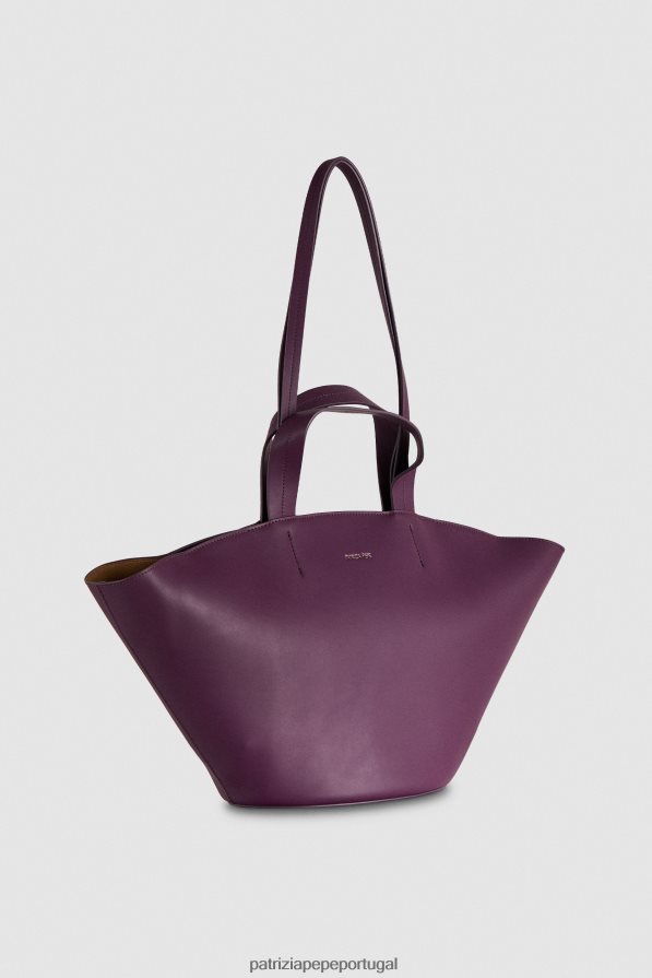Patrizia Pepe mulheres comprador de couro roxo futurista bolsas | TX086V775