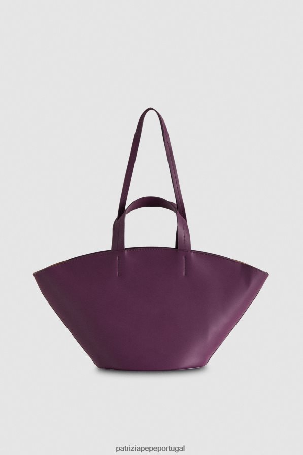 Patrizia Pepe mulheres comprador de couro roxo futurista bolsas | TX086V775