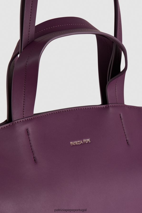 Patrizia Pepe mulheres comprador de couro roxo futurista bolsas | TX086V775