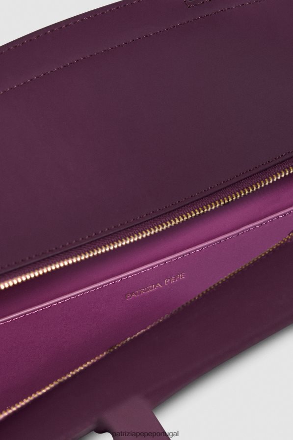 Patrizia Pepe mulheres comprador de couro roxo futurista bolsas | TX086V775