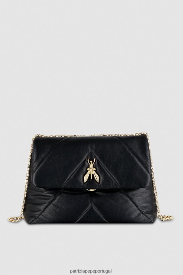Patrizia Pepe mulheres bolsa crossbody acolchoada Nero bolsas | TX086V796