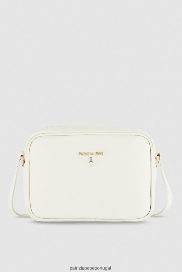Patrizia Pepe mulheres bolsa crossbody case para câmera off white bolsas | TX086V826