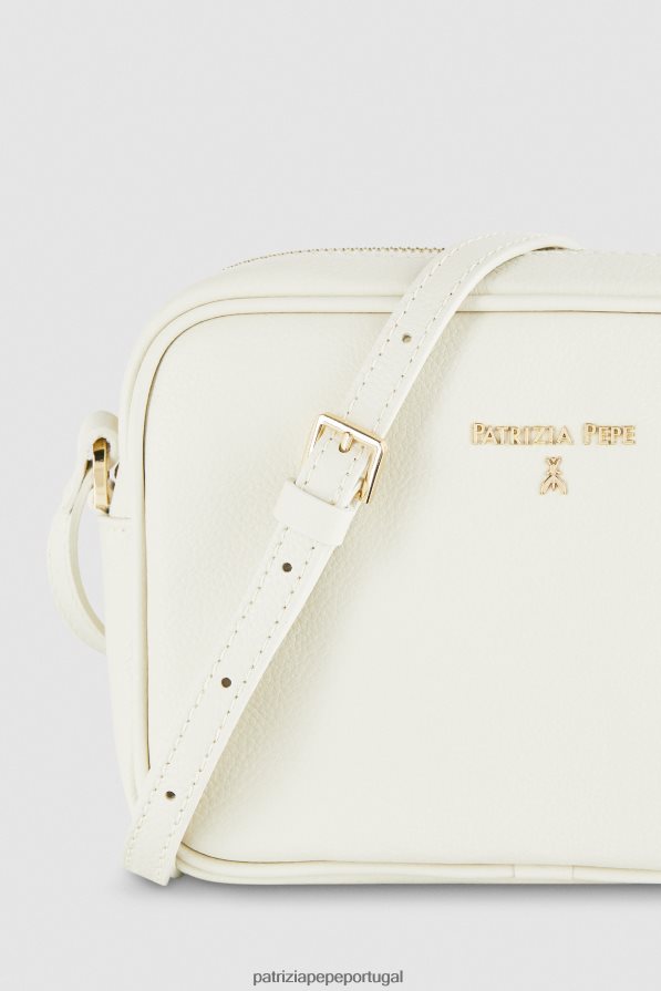 Patrizia Pepe mulheres bolsa crossbody case para câmera off white bolsas | TX086V826