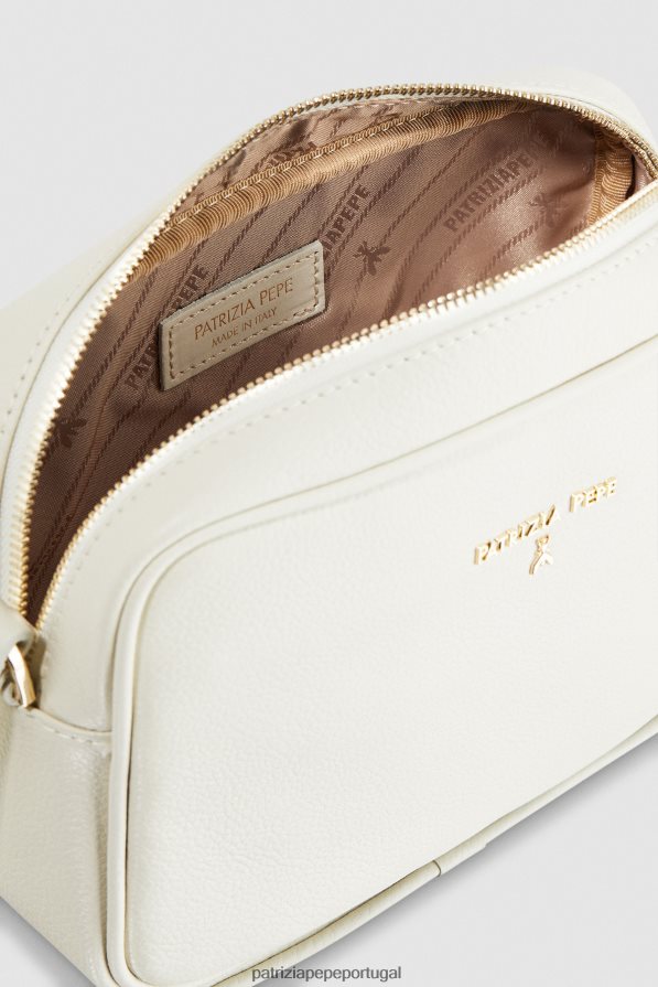 Patrizia Pepe mulheres bolsa crossbody case para câmera off white bolsas | TX086V826