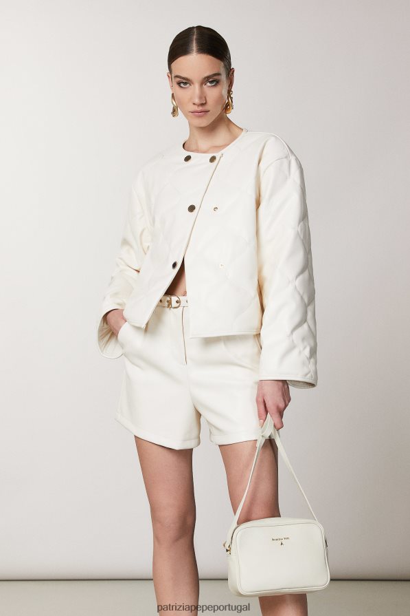 Patrizia Pepe mulheres bolsa crossbody case para câmera off white bolsas | TX086V826