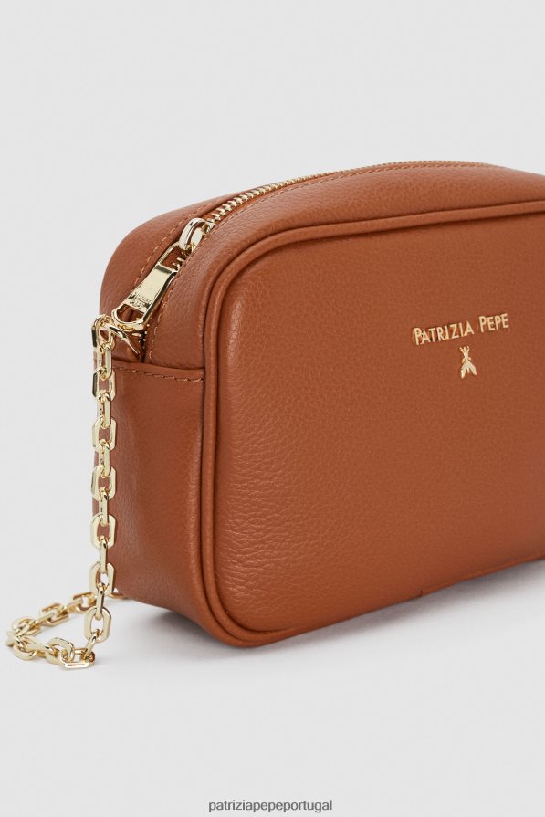 Patrizia Pepe mulheres bolsa crossbody pequena com estojo para câmera novo cuio bolsas | TX086V825
