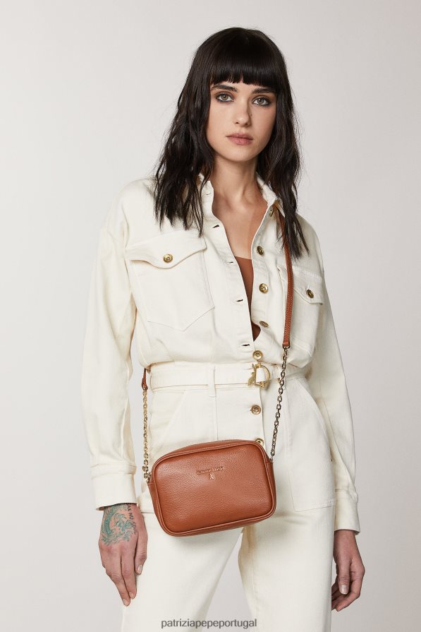 Patrizia Pepe mulheres bolsa crossbody pequena com estojo para câmera novo cuio bolsas | TX086V825