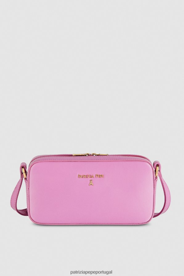 Patrizia Pepe mulheres bolsa transversal com fivela malva virtual bolsas | TX086V784