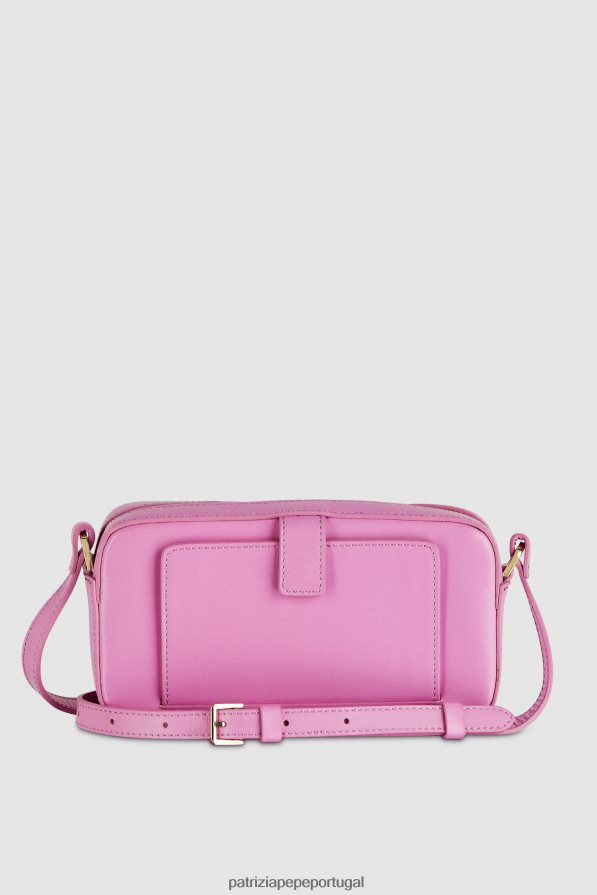 Patrizia Pepe mulheres bolsa transversal com fivela malva virtual bolsas | TX086V784