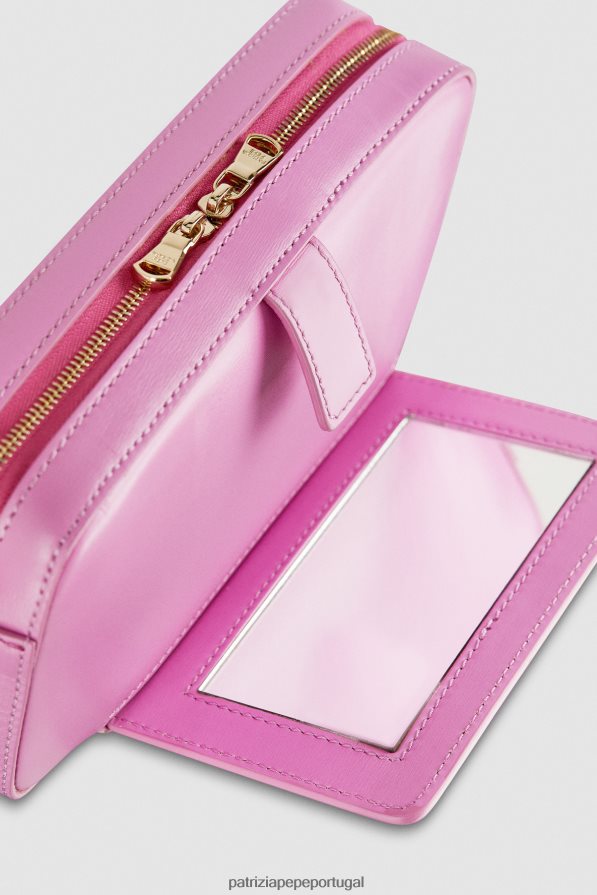 Patrizia Pepe mulheres bolsa transversal com fivela malva virtual bolsas | TX086V784