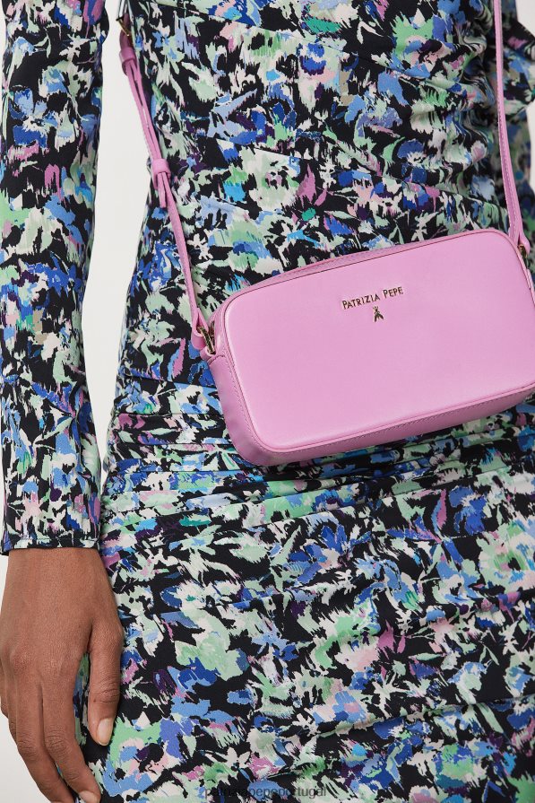 Patrizia Pepe mulheres bolsa transversal com fivela malva virtual bolsas | TX086V784