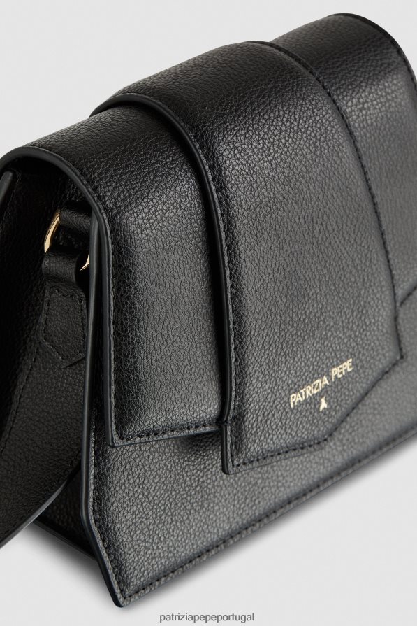 Patrizia Pepe mulheres bolsa transversal com zíper Nero bolsas | TX086V820