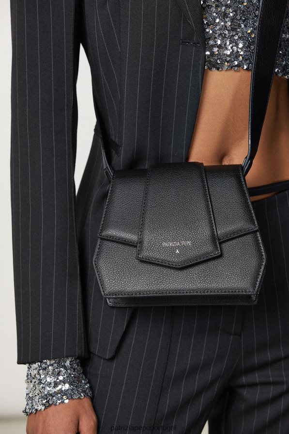 Patrizia Pepe mulheres bolsa transversal com zíper Nero bolsas | TX086V820