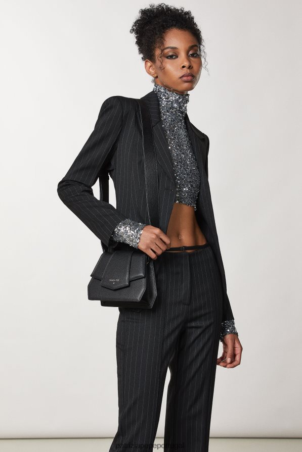 Patrizia Pepe mulheres bolsa transversal com zíper Nero bolsas | TX086V820