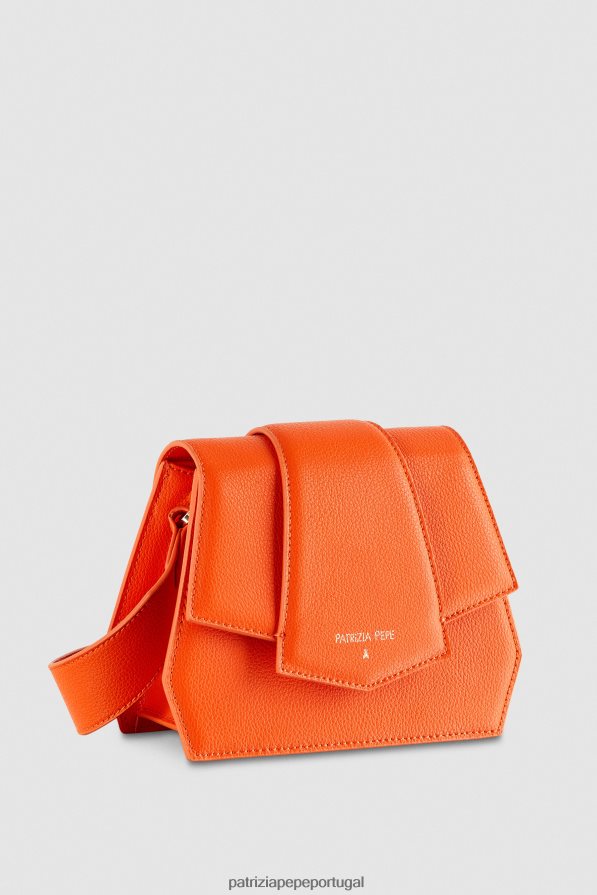 Patrizia Pepe mulheres bolsa transversal com zíper laranja solar bolsas | TX086V821