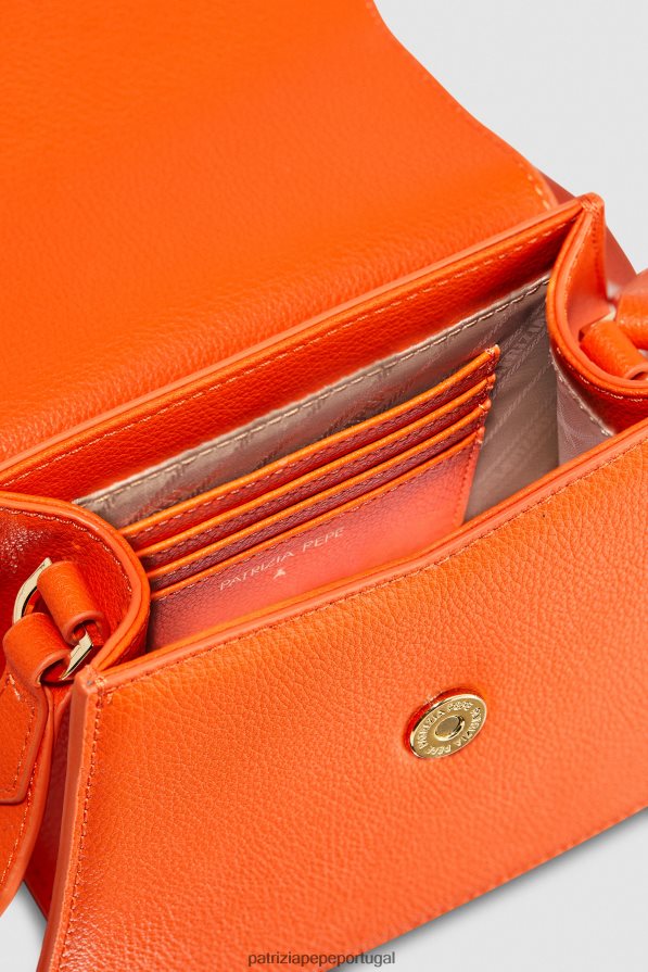 Patrizia Pepe mulheres bolsa transversal com zíper laranja solar bolsas | TX086V821