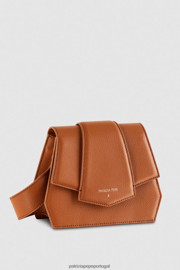 Patrizia Pepe mulheres bolsa transversal com zíper novo cuio bolsas | TX086V786