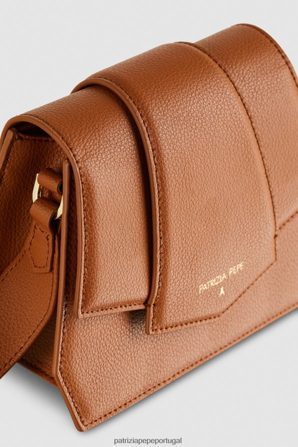 Patrizia Pepe mulheres bolsa transversal com zíper novo cuio bolsas | TX086V786