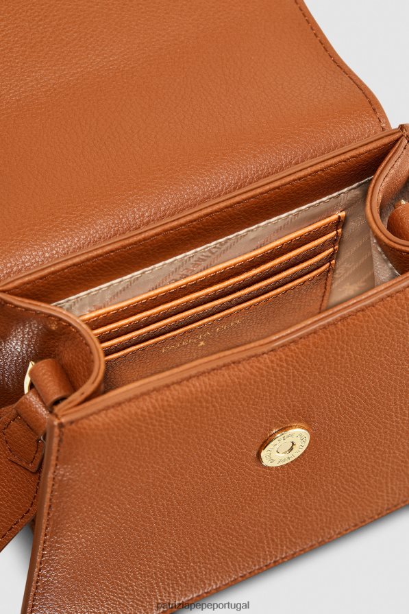 Patrizia Pepe mulheres bolsa transversal com zíper novo cuio bolsas | TX086V786