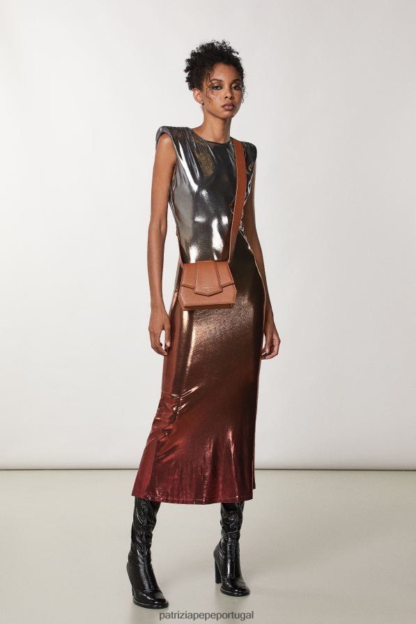 Patrizia Pepe mulheres bolsa transversal com zíper novo cuio bolsas | TX086V786