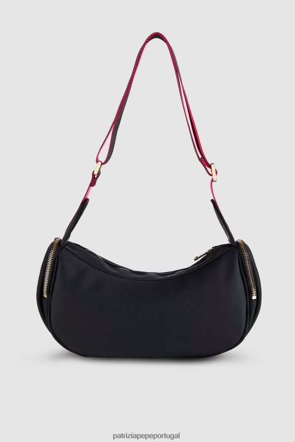 Patrizia Pepe mulheres bolsa transversal de náilon Nero bolsas | TX086V815