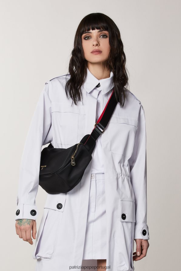 Patrizia Pepe mulheres bolsa transversal de náilon Nero bolsas | TX086V815