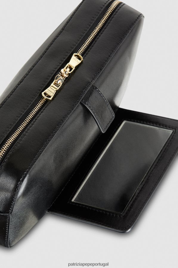 Patrizia Pepe mulheres mini bolsa com zíper Nero bolsas | TX086V780