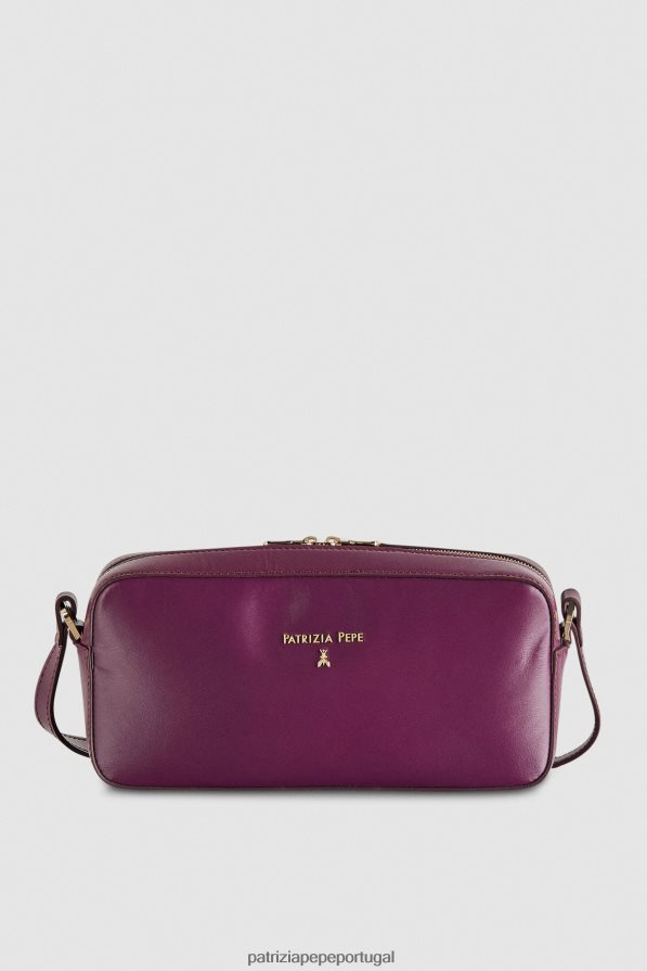 Patrizia Pepe mulheres mini bolsa com zíper roxo futurista bolsas | TX086V783