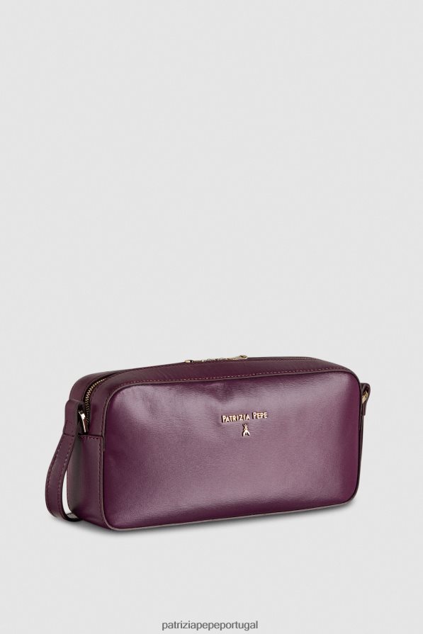 Patrizia Pepe mulheres mini bolsa com zíper roxo futurista bolsas | TX086V783