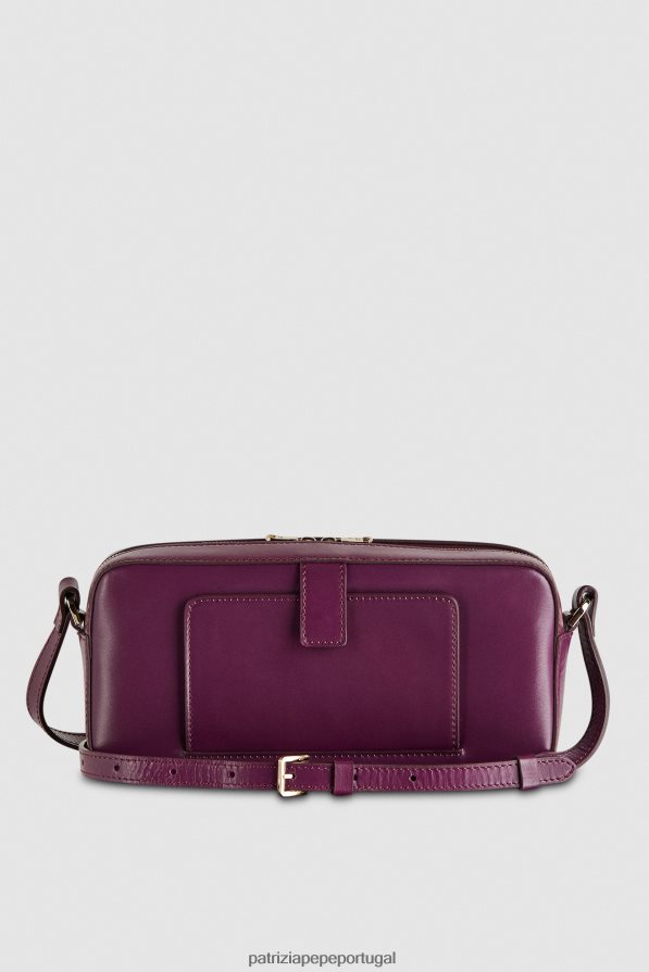 Patrizia Pepe mulheres mini bolsa com zíper roxo futurista bolsas | TX086V783