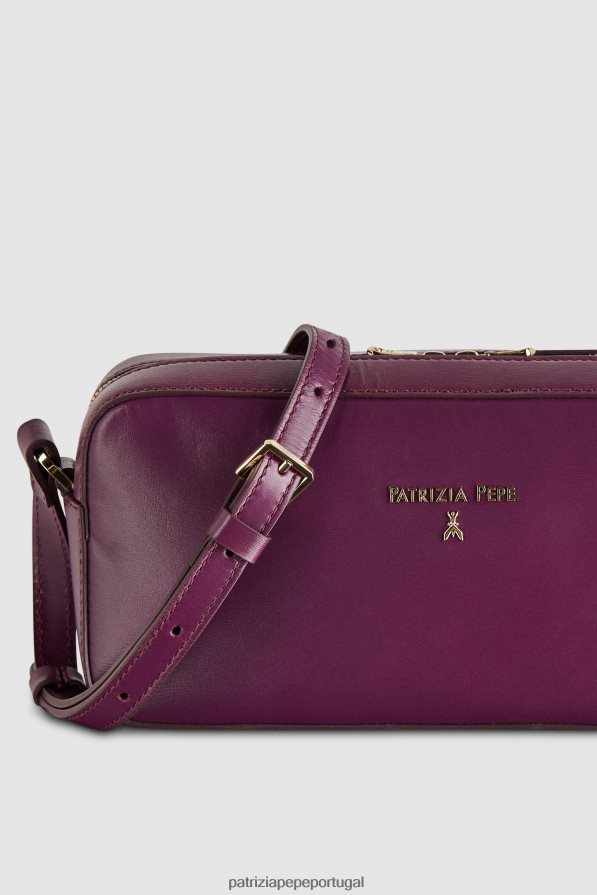 Patrizia Pepe mulheres mini bolsa com zíper roxo futurista bolsas | TX086V783