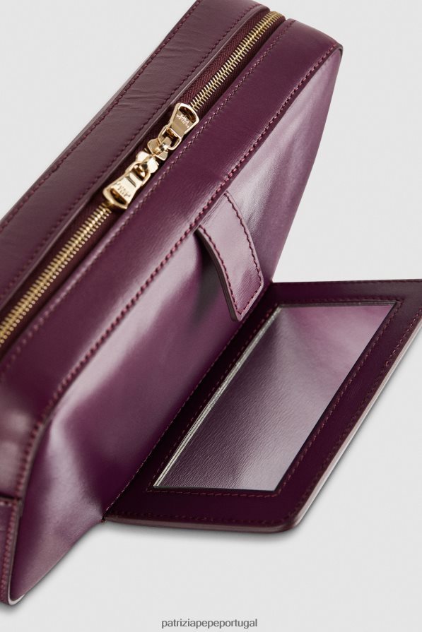 Patrizia Pepe mulheres mini bolsa com zíper roxo futurista bolsas | TX086V783