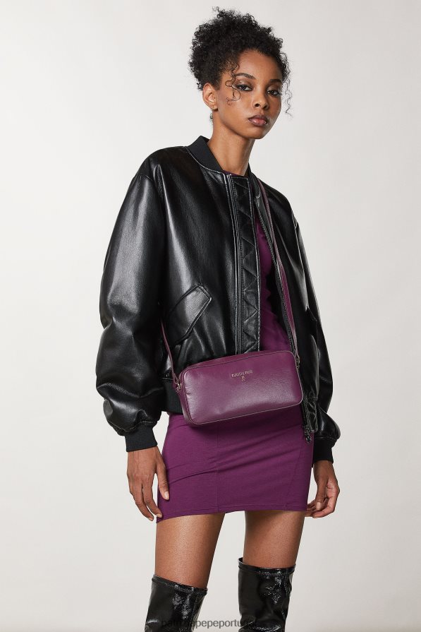 Patrizia Pepe mulheres mini bolsa com zíper roxo futurista bolsas | TX086V783
