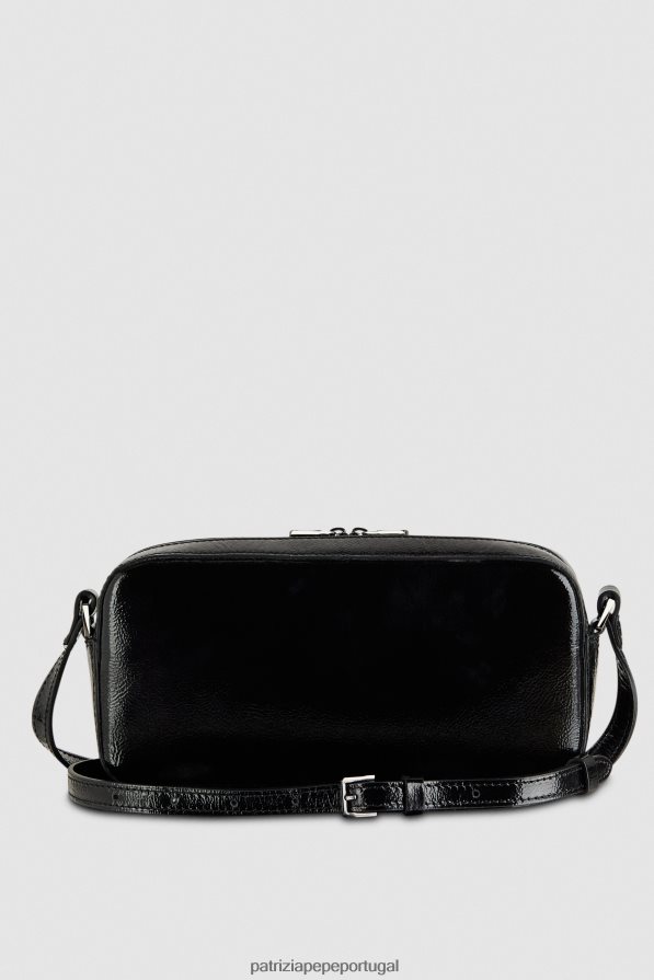 Patrizia Pepe mulheres mini bolsa crossbody com zíper Nero bolsas | TX086V778